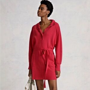 Anthropologie Daily Practice Sz S Hot Pink Relaxed Casual Lounge Dress